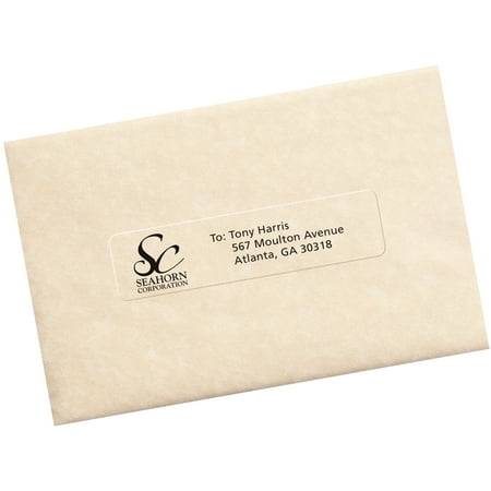 Avery Matte Clear Address Labels, Sure Feed Technology, Laser, 1" x 4", 200 Labels (15661)
