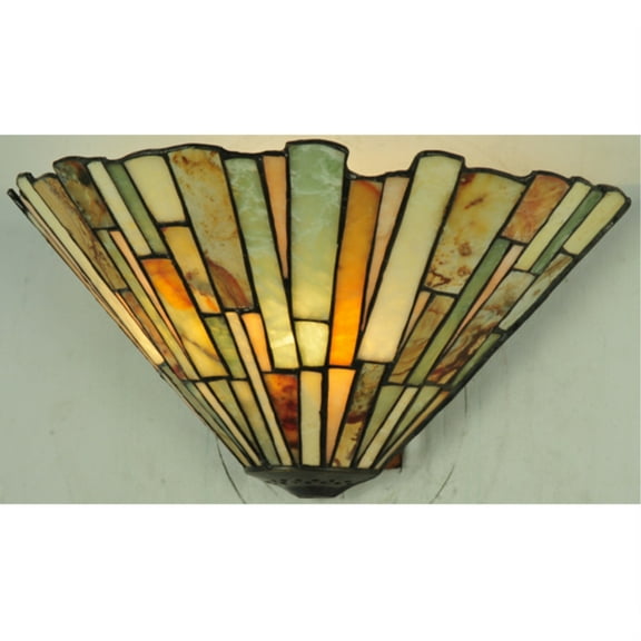 13"W Delta Jadestone Wall Sconce