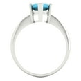 thumbnail image 4 of 2.5 ctw Solitaire Anniversary Ring for Women | Marquise Cut Simulated Turquoise | Hyperallergenic Solid 14K White Gold, 4 of 5