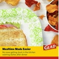 thumbnail image 5 of Glad Square Disposable Paper Plates for All Occasions  New & Improved Quality  Soak Proof, Cut Proof, Microwaveable Heavy Duty Disposable Plates  10" Diameter, 600 Count Green, 5 of 6