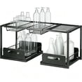 thumbnail image 1 of Organizador Bajo Fregadero de 2 Niveles, Estantería de Cocina Extensible, Organizador de Fregadero, Gabinete para Fregaderos, Armarios, Cocinas y Baños (Negra Cesta Doble), 1 of 4