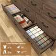 thumbnail image 2 of ChVans Farmhouse 10 Drawers Dresser for Bedroom, 63'' Wide Wood Rustic Chest of Drawers with Natural Texture, Vintage Design, Large Storage Dressers Organizer for Living Room, Hallway, 2 of 8