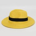 thumbnail image 2 of Diufon Unisex-Adult's Wide Brim Straw Hat Casual Outdoor Beach Sun Athletic Hats Trendy Solid Color Cap, 2 of 3