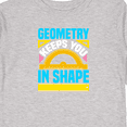 thumbnail image 4 of Inktastic Geometry Math Geek Funny School Boys or Girls Long Sleeve Toddler T-Shirt, 4 of 5