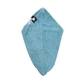 thumbnail image 4 of Unique Bargains 1 Pc Water-absorbent Embroidery Hair Towel for Bathroom Blue Coral Fleece, 4 of 5