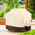 thumbnail image 2 of Grill Cover,58-inch Waterproof BBQ Cover,600D Heavy Duty Gas Grill Cover, UV & Dust & Rip & Fading Resistant,Suitable for Weber, Brinkmann, Char Broil Grills and More,Beige, 2 of 6