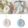 thumbnail image 2 of Fish Cake Plush Coin Purse, Zipper Closure, White, 2 of 5