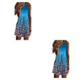 thumbnail image 4 of Vestido corto informal estampado para mujer Qarigey con cuello Halter verano S M L XL 2XL 3XL 4XL 5XL, 4 of 6