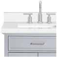 thumbnail image 5 of Ariel D043slwqrvo Kensington 42" Thick White Quartz Vanity Top - White, 5 of 7