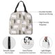 thumbnail image 3 of Easygdp winter Snowflake beer Bolsa Térmica Premium - Tela Oxford Impermeable, Gran Capacidad, Bolsillo Frontal, Unisex para Trabajo, Escuela, Actividades al Aire Libre y Picnics, 3 of 7