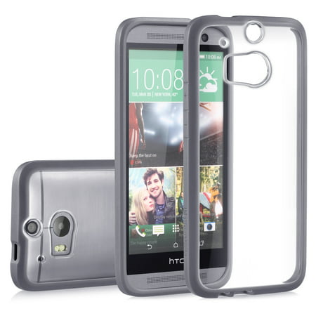 HTC One M8 Case, GreatShield RETAIN Slim Bumper Snap On Back Cover for HTC One (M8) 2014 (Transparent /