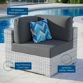 thumbnail image 5 of Lounge Chair, Rattan, Wicker, Grey Gray, Modern Contemporary Urban Design, Outdoor Patio Balcony Cafe Bistro Garden Furniture Hotel Hospitality, 5 of 7
