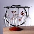 thumbnail image 3 of Vin Rack Stand-alone Séchoir Métal Séchoir Vin Verre Rack Cuisine Bar Décoration Multi-Fonction Présentoir Rack de Stockage table Support de Verre de Vin, 3 of 7
