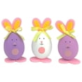 thumbnail image 2 of Northlight 3ct Easter Egg Bunny Spring Figure Decorations 3.5" - Purple/Pink, 2 of 2