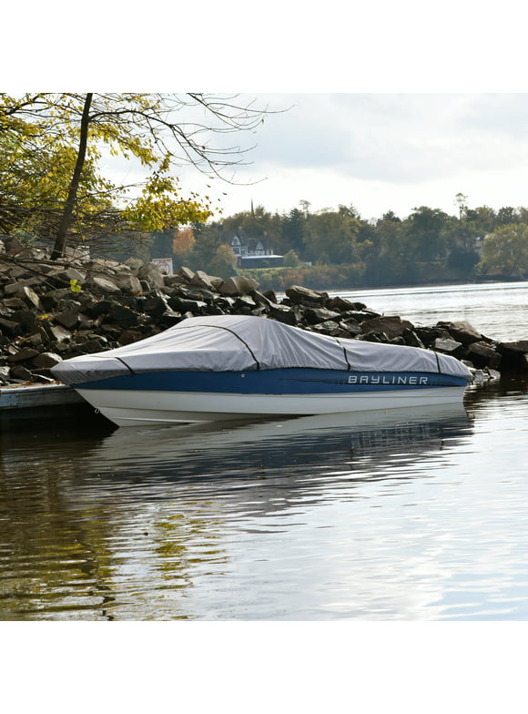 Budge 600 Denier Center Console V-Hull Mooring Boat Cover, Waterproof and UV Resistant, Size BTCCV-5: 18'-20' Long, 106" Beam