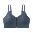 thumbnail image 2 of Yxbdin Zipped Front Closure Bras for Women No Underwire Sports Bra Full Coverage Push Up Bras Lightweight Soft Breathable Shockproof Bra Tops, 2 of 5