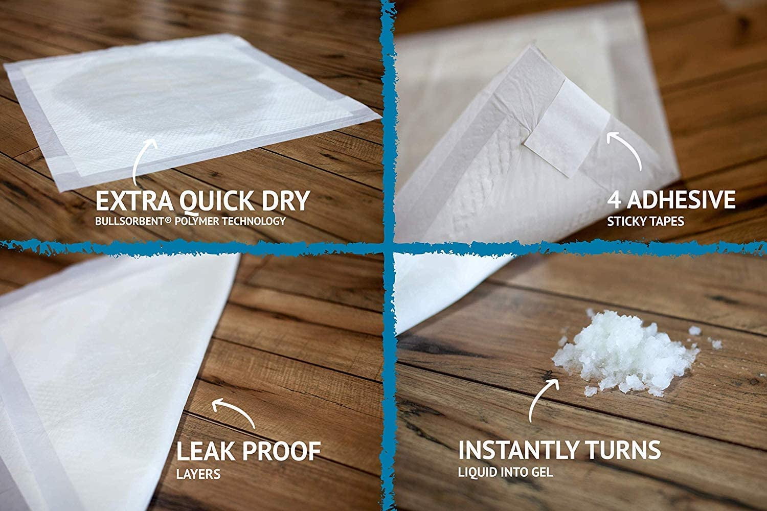 Bulldogology Absorbent Puppy Pee Pads, Large 24x24, 100 Count