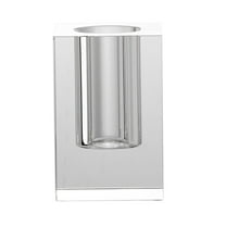 CC Home Furnishings Vintage Rectangular Glass Vase - 6" - Clear