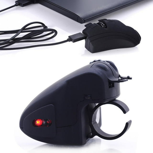 Ratón inalámbrico Bluetooth para dedo, miniratón USB, ratón de bolsillo recargable para PC, ordenador portátil, tableta