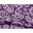 thumbnail image 5 of oneOone Rayon Purple Fabric Block Craft Projects Decor Fabric Printed By The Yard 56 Inch Wide, 5 of 5