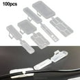 thumbnail image 3 of 100pcs Cable Labels with Cable Ties, Cable Marking Box Transparent Waterproof, 3 of 5