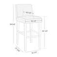 thumbnail image 4 of CHITA 30 inch Bar Stools Set of 2, Fabric in Ivory White, 4 of 9