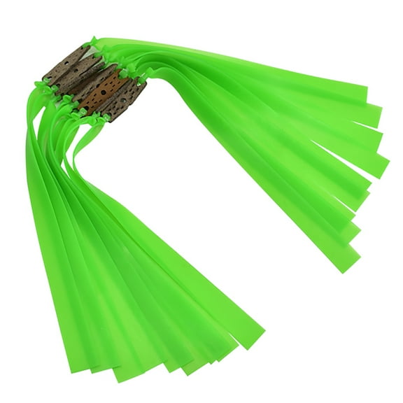 10pcs 1mm Flat Rubber Band Thicknes Slingshot Hunting Catapult Natural Latex Flat Elastic Resilient for Shooting