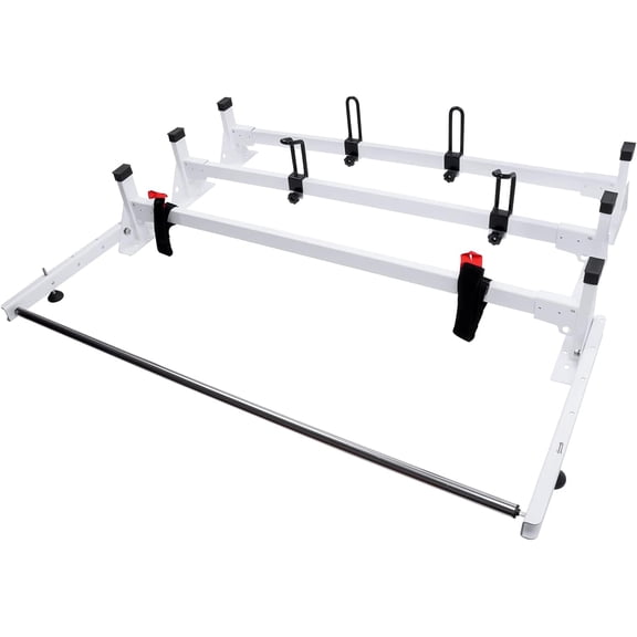 ELITEWILL 54" Van Ladder Rack Roof Rack Fit for 2015-2023 Ford Transit 150 250 350,3 Bar with Cargo Roller