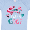 thumbnail image 4 of Inktastic I Love My Gigi Pink and Blue Fox with Hearts Boys or Girls Baby Bodysuit, 4 of 5