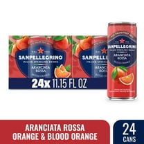 Sanpellegrino Italian Sparkling Drink Aranciata Rossa, Sparkling Orange and Blood Orange Beverage, 267.6 fl oz, 24 Pack Cans