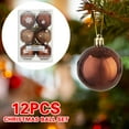 thumbnail image 2 of SHENGXINY Christmas Ball Ornaments Clearance Christmas Ball Pendant, Decorative Shatterproof Christmas Tree Pendants Hanging 40mm Christmas Baubles Balls Ornaments Set Pack Of 12 Pcs Coffee, 2 of 3
