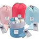 thumbnail image 1 of 4 Pieces Of Travel Waterproof Cosmetic Bag, Multi-function Bucket Toiletry Bag, Foldable Portable Toiletry Bag (red, Blue, Pink, Green), 1 of 2