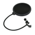 thumbnail image 3 of Filtre de Microphone, Bouclier Double Couche Filtre Pop Micro Flexible Col de Cygne Base Stable Filtration Efficace Bouclier de Filtre de Microphone en Métal Plastique Durable, 3 of 8