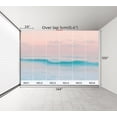 thumbnail image 3 of 100"x144" Wall Mural Peel and Stick Wallpaper Pastel Ocean Waves Sunset Soft Pink Blue Tones Wall Decor Self Adhesive Removable Wall Stickers for Bedroom Living Room, 3 of 7
