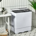 thumbnail image 2 of Costway 26lbs Portable Semi-automatic Washing Machine W/Built-in Drain Pump Grey, 2 of 10
