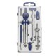 thumbnail image 1 of 1 Set 7pcs Multi-functional Drawing Compasses Practical Drawing Tools (Blue), 1 of 3
