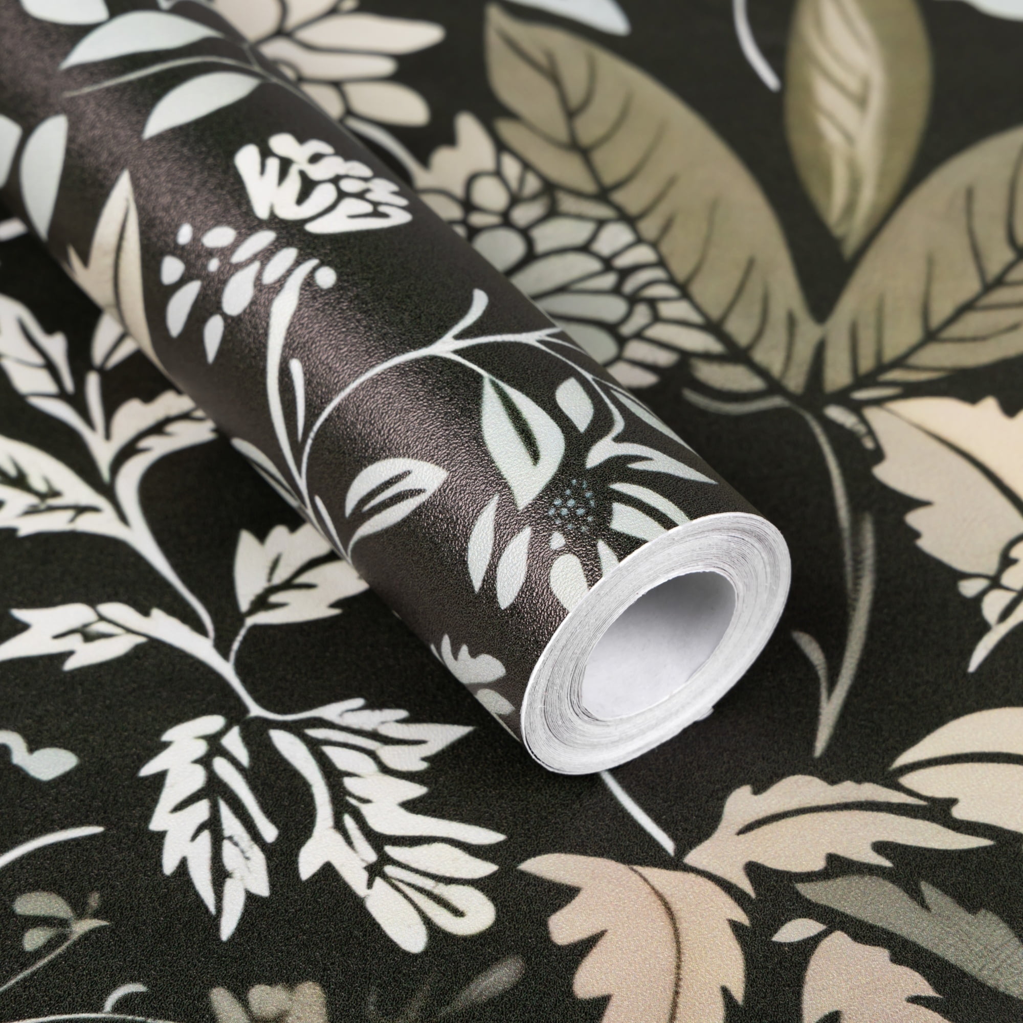 (2 pack) Abyssaly Peel and Stick Wallpaper Floral Wallpaper 17.7" x 118"Removable Self-Adhesive Paper Wall Covering Shelf Drawer Liner Vinyl Roll For Kitchen Bedroom