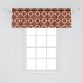 thumbnail image 2 of Ambesonne Mediterranean Valance Pack of 2, Azulejo Floral Motif, 54"X18", Vermilion Indigo, 2 of 2