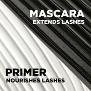 LOreal Paris Double Extend Tubing Mascara إطالة في خطوتين ، أسود أسود