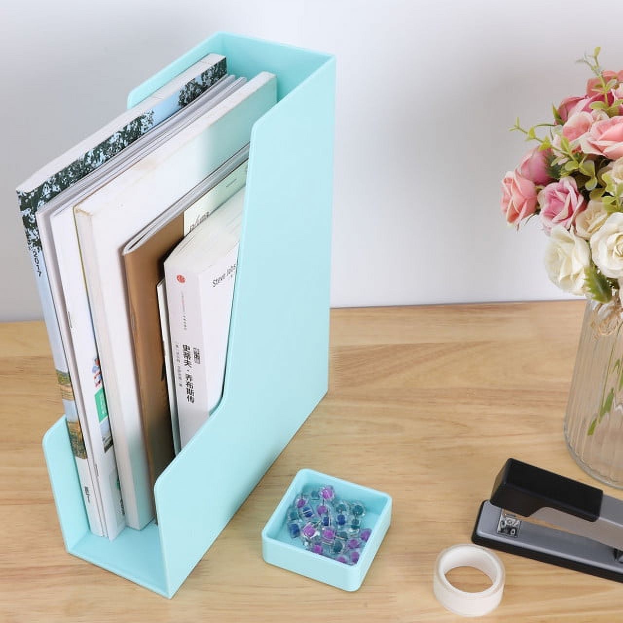Pen + Gear Desk Organizer Magazine Holder, Mint