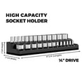 thumbnail image 1 of Magnetic Socket Organizers Socket Holder 1/4Drive Holds Organizer Metric, 1 of 5
