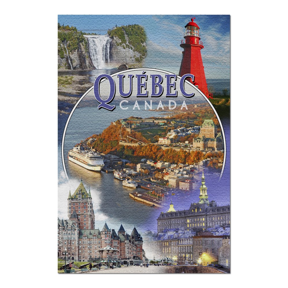 Quebec, Canada Montage Scenes (20x30 Premium 1000 Piece Jigsaw Puzzle