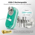 thumbnail image 5 of Kitchen Mama Mini Plus Rechargeable Electric Can Opener (Teal), 5 of 7