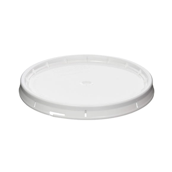 Tapa de balde Leaktite, apta para alimentos, blanca, 19 litros, de plástico (paquete de 10)