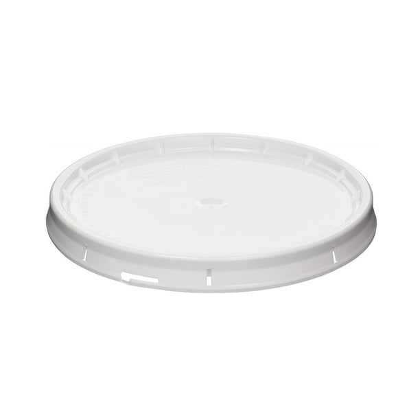 Tapa de balde Leaktite, apta para alimentos, blanca, 19 litros, de plástico (paquete de 10)