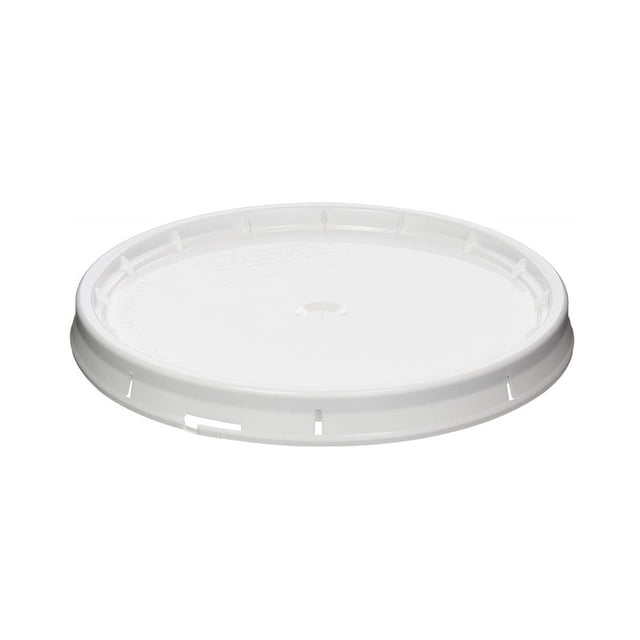 Tapa de balde Leaktite, apta para alimentos, blanca, 19 litros, de plástico (paquete de 10)