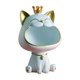 thumbnail image 1 of Estatua de gato de la suerte de resina, figura de animales, escultura, cuenco, figura de gatito, plato de gatito Azul claro, 1 of 9