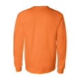 thumbnail image 3 of Gildan - Ultra Cotton Long Sleeve Pocket T-Shirt - 2410 - Safety Orange - Size: L, 3 of 3