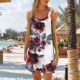 thumbnail image 3 of Vestido sin Mangas para Mujeres Casual Loose Fit con Impresión sin Posicionamiento Y Tela Elástica, Vestido de Verano de Cintura Elástica para Uso Diario en Casa O Trabajo, 3 of 5