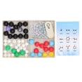 thumbnail image 2 of Molecular Model Kit, 3D Modeling Research Easy To Disassemble Organic Inorganic Chemistry Learning Kit Intuitive Safe  For Teaching For Student Teacher, 2 of 8